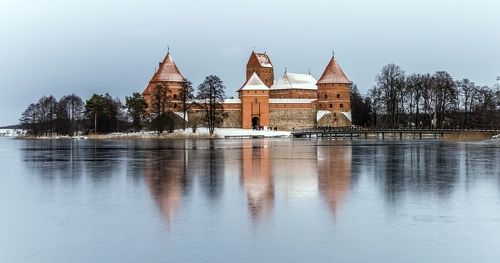 Тракайский замок зимой