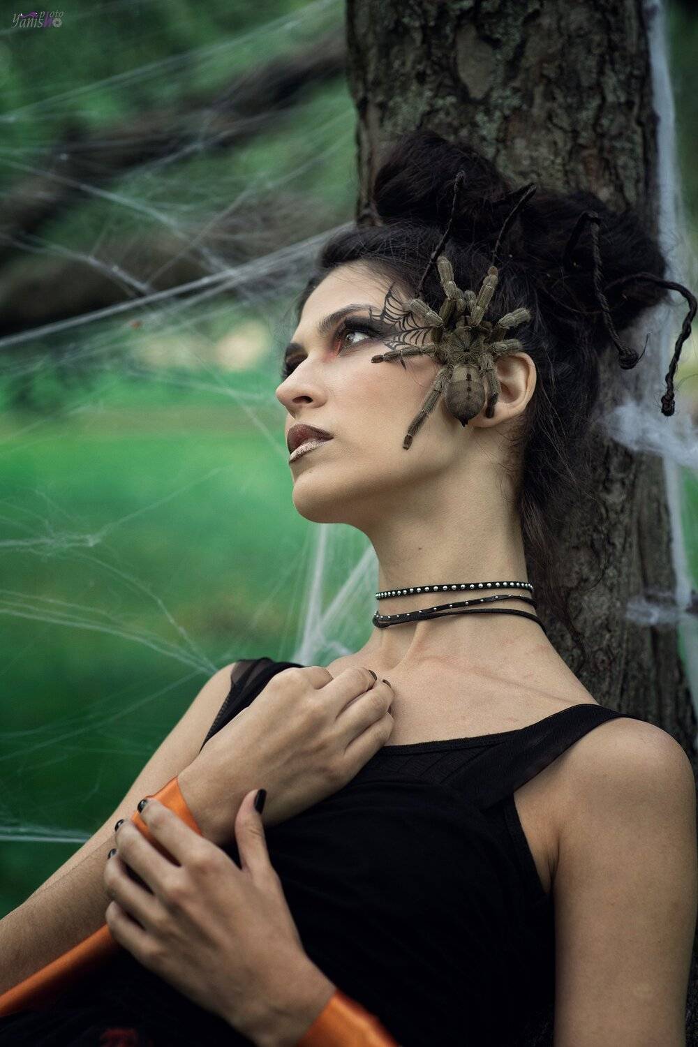 портрет, паук, парк, съемка с пауком, арт, Янина Ермакова