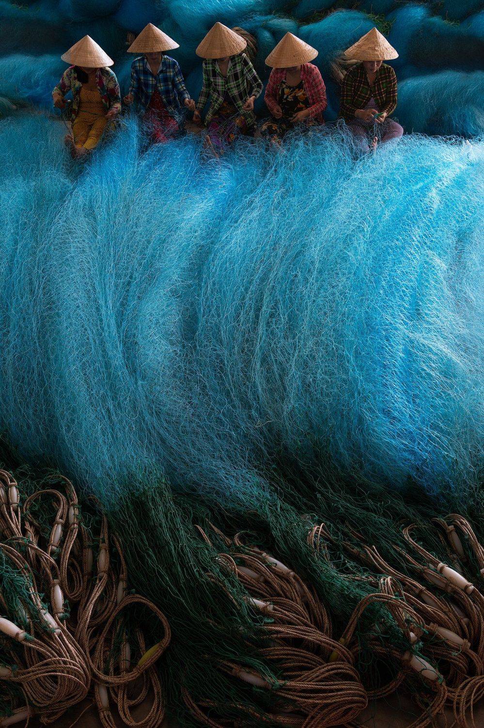 fishing net, Vietnam, Natnattcha Chaturapitamorn