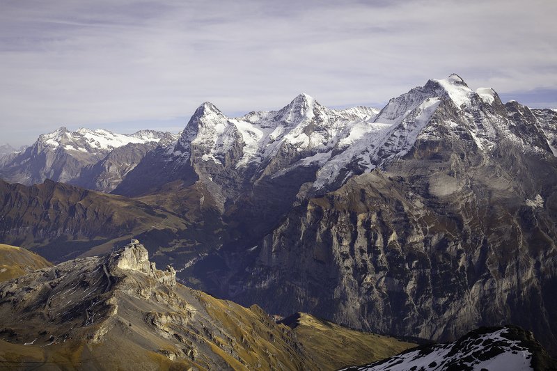 горы,снег,осень,противостояние,гигант,лиллипут,туризм,швейцария, *Противостяние* фото превью