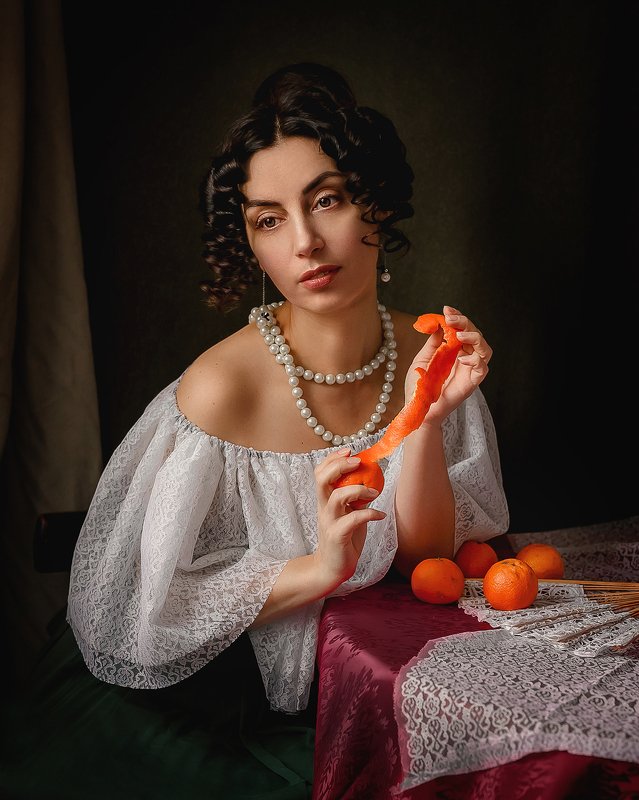 автопортрет, портрет, исторический образ, эклектика Мандарины фото превью