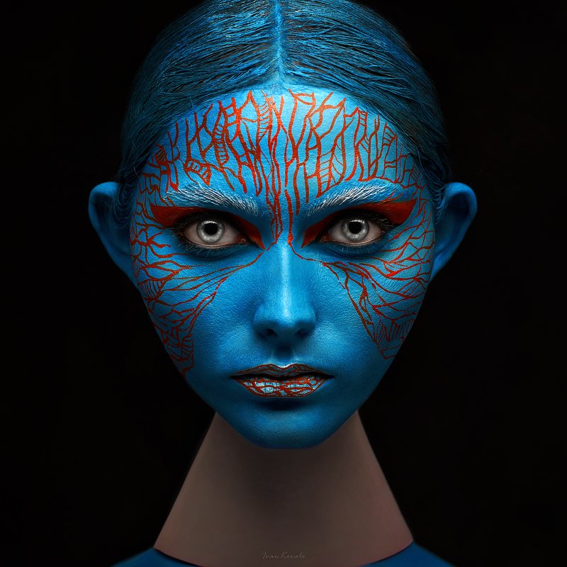 wall art, wallpaper, face art, Zebra фото превью