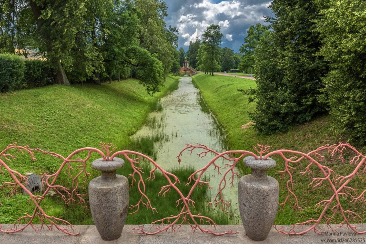 городской пейзаж, пригороды петербурга, архитектура, александровский парк, большой китайский мост, крестовый канал, царское село, город пушкин,, Марина Павлова