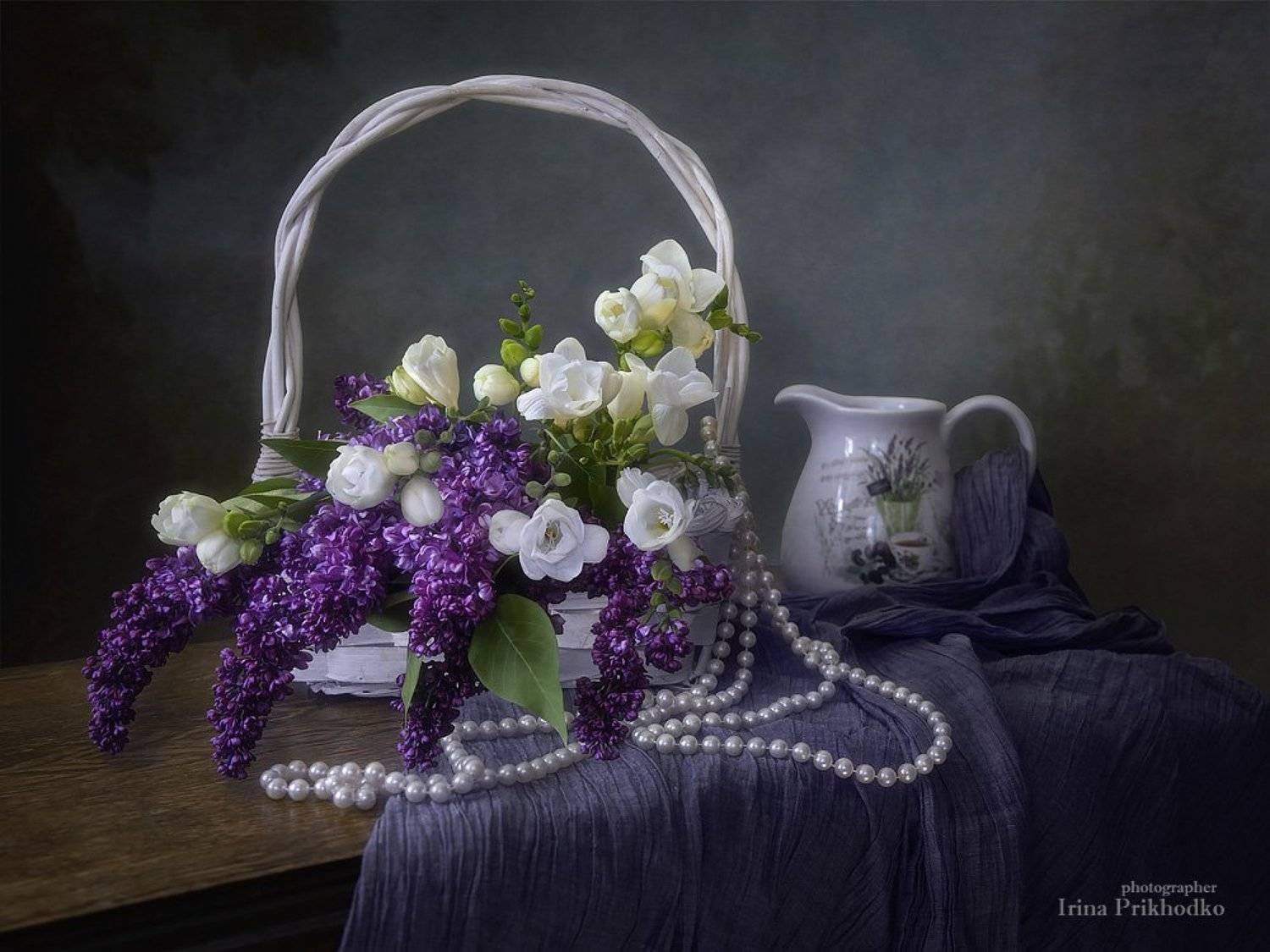 натюрморт, художественное фото, фотокартина, цветы, весна, сирень, фрезия, Ирина Приходько