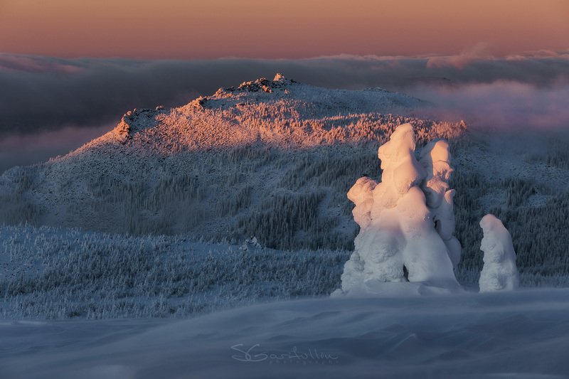 Урал, Южный Урал, Иремель, Большой Иремель, Башкирия, зимний пейзаж Уральске горы фото превью
