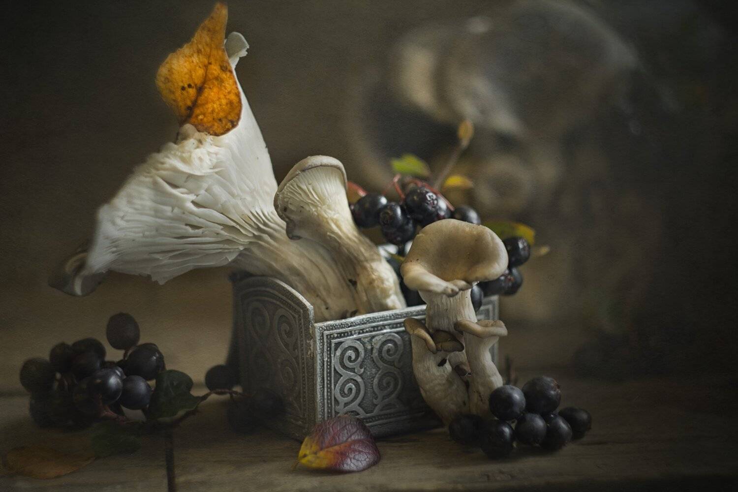 грибы, ягоды, осень, Лионелла Зимина