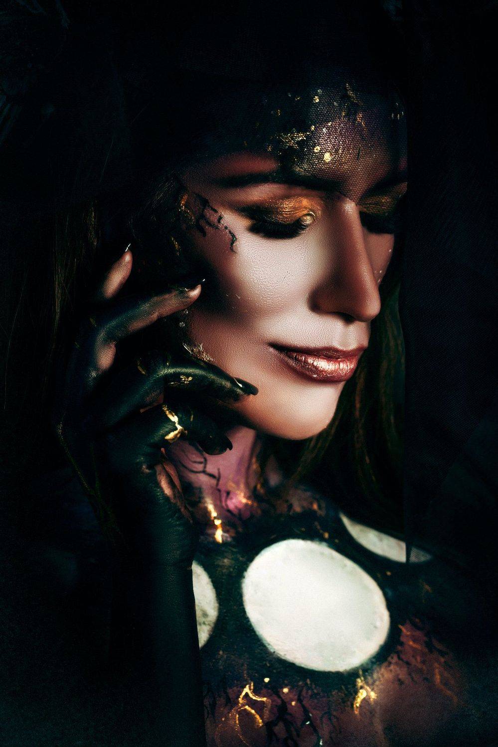 woman, portrait, conceptual, studio, bodyart, Руслан Болгов (Axe)