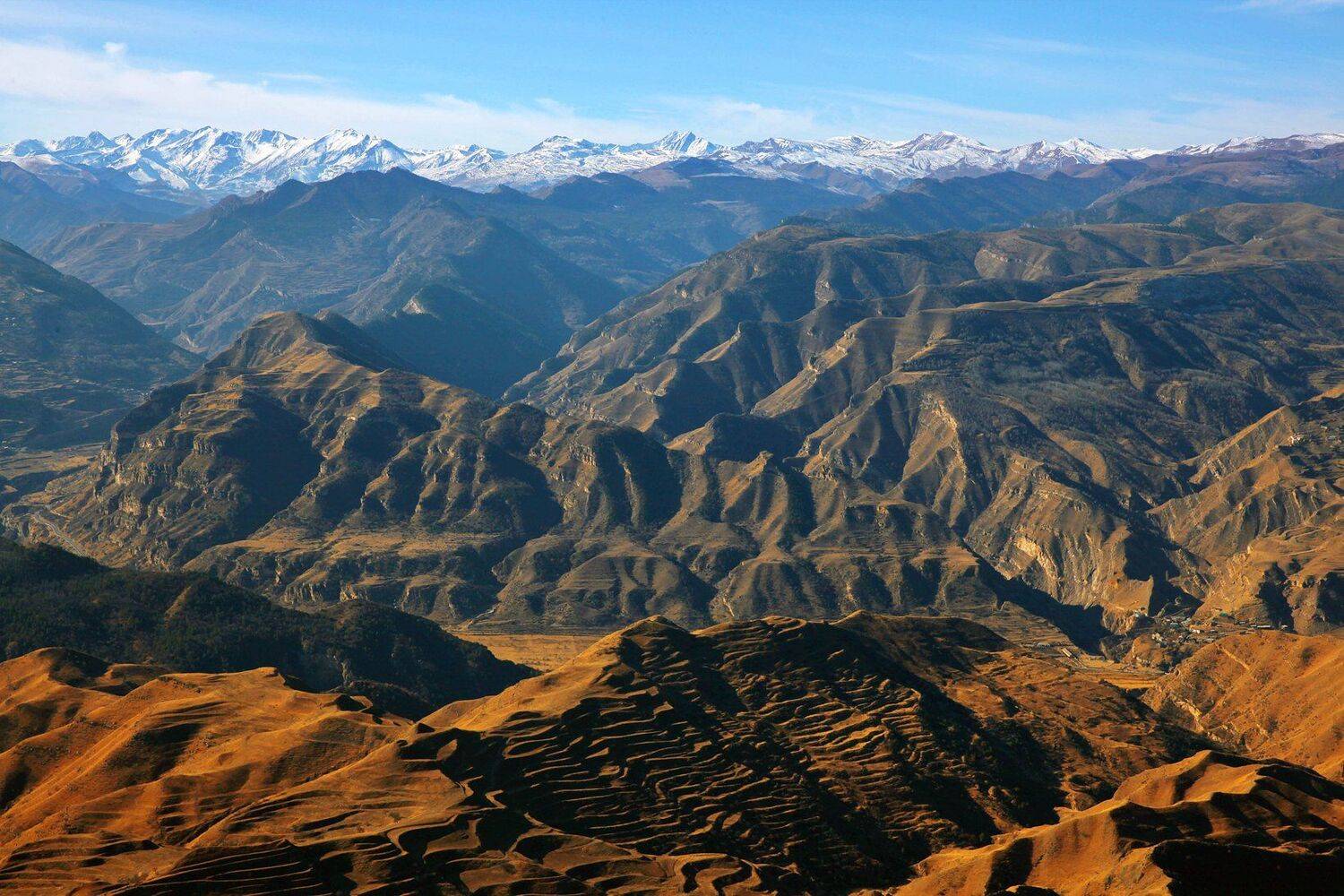 горы,вершины,пейзаж,небо,деревья,дагестан,природа, Marat Magov