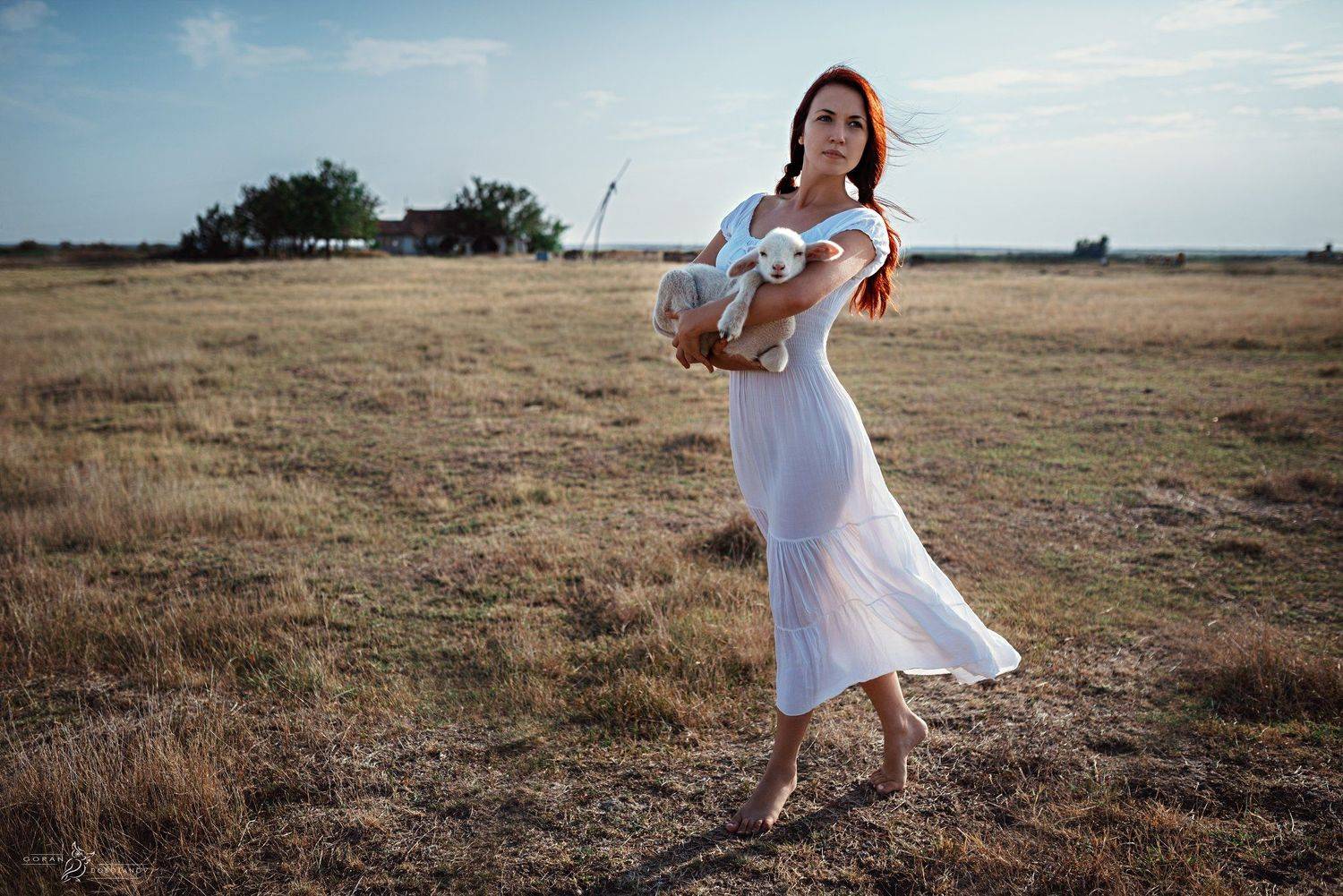 story  portrait  girl  art  model  lamb, Goran Dobožanov