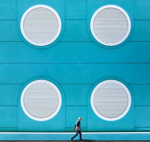 Walking near a wall