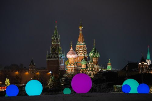 Москва новогодняя (парк Зарядье)