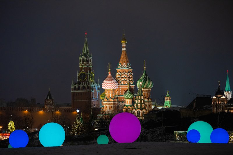 зарядье Москва новогодняя (парк Зарядье) фото превью