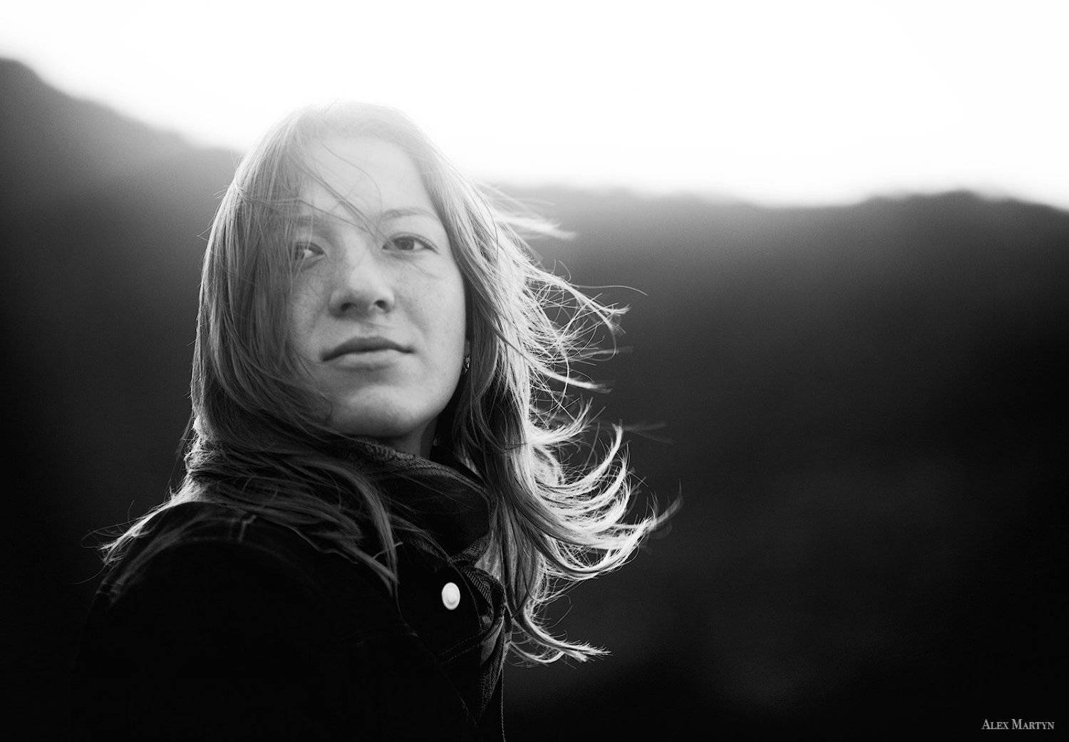 девушка, ветер, свет, ясность, романтика, Александр Мартынов