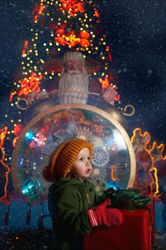 portrait,   kids, nikon, детская фотография, new year , street, портрет Новогоднее чудо фото превью
