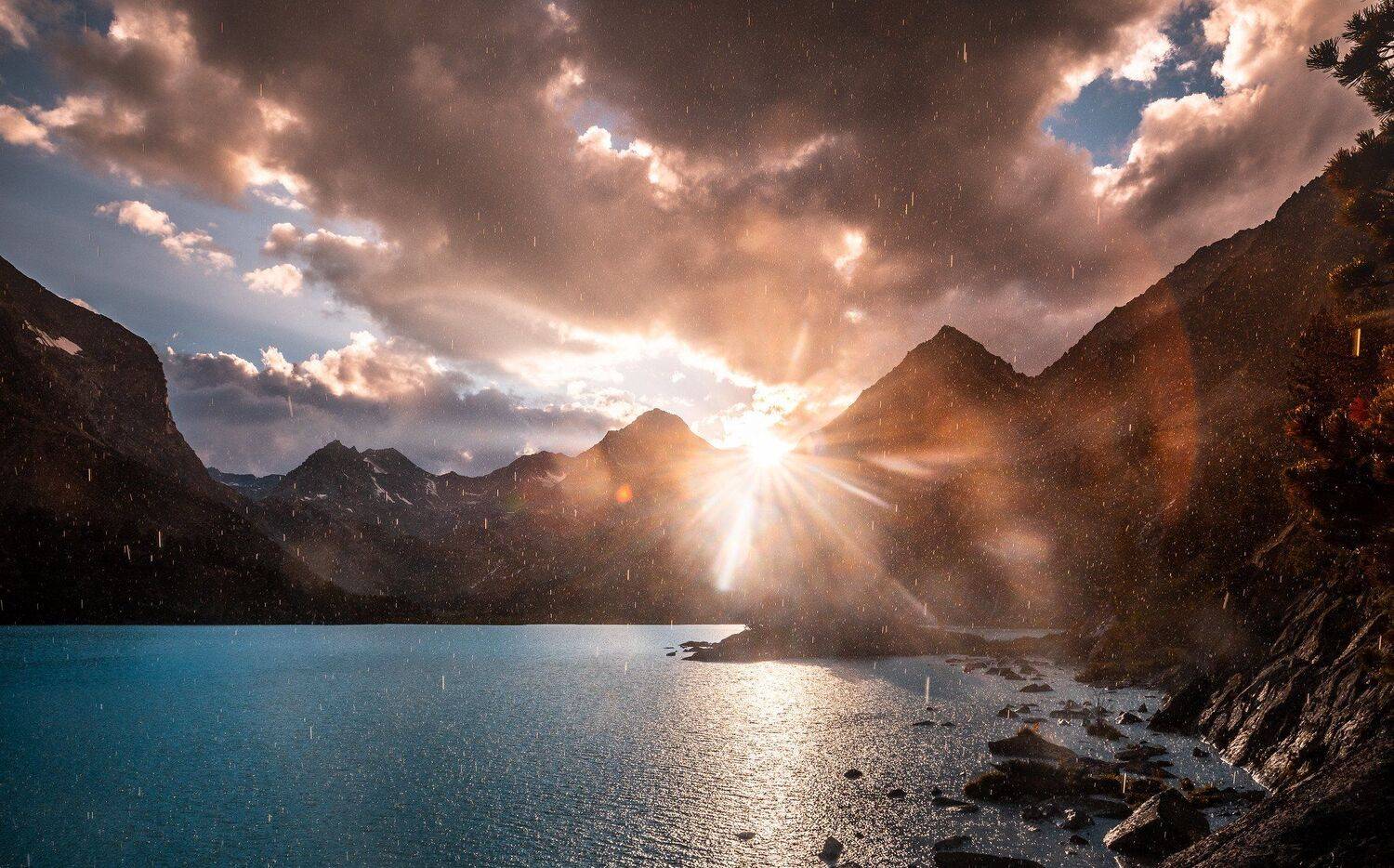 алтай, катунский хребет, дарашколь, озеро, горы, Evgeniy Khilkevitch