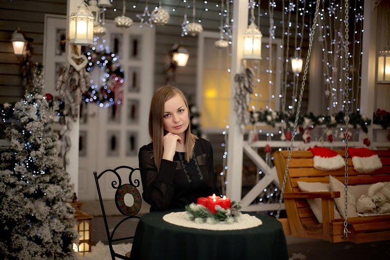 студия, помолейко, девушка, новогоднее, студия, фотостудия Новогоднее настроение фото превью