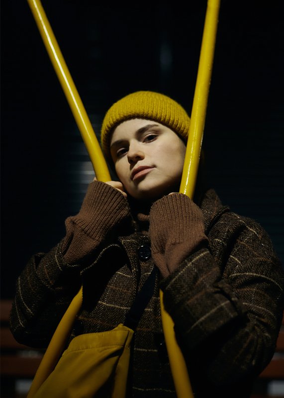 петербург, девушка, вечерняя, фотосессия, московские, ворота, портреты, постановочная, съемка  фото превью