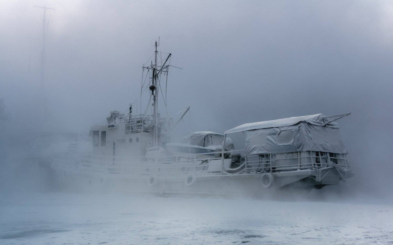воскресное, утро, на, енисее, Анатолич