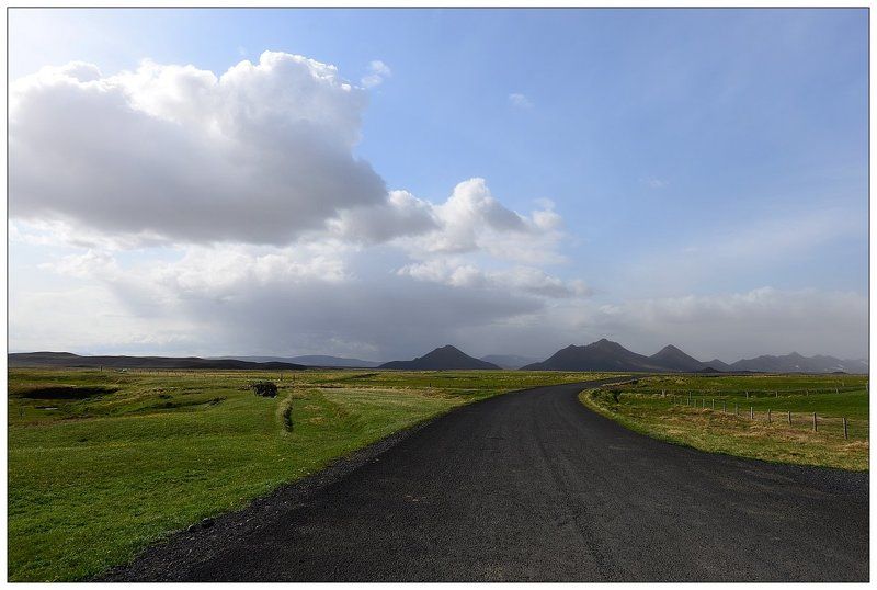 исландия Дорога фото превью