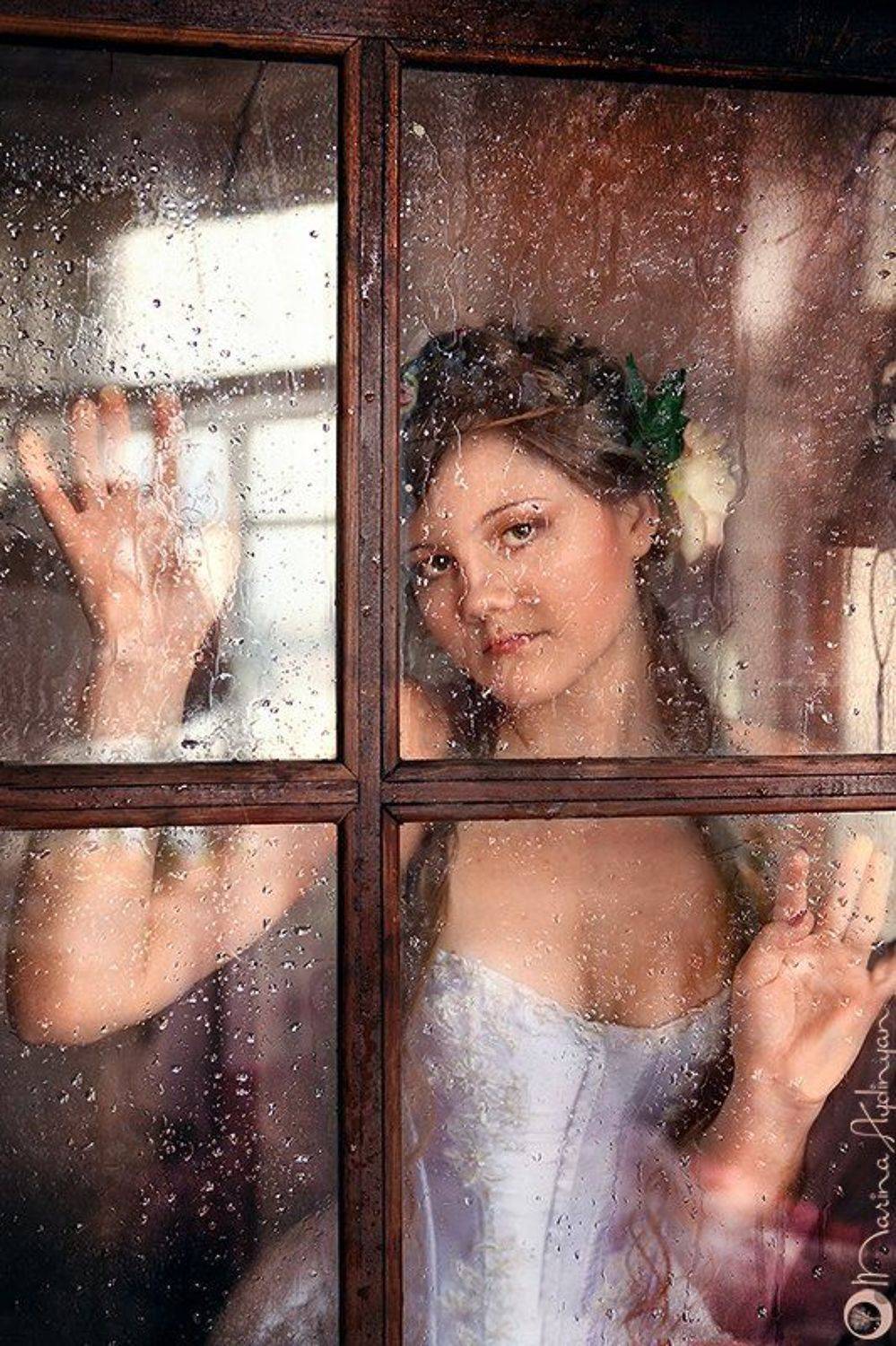 Девушка, Дождь, Стекло, Марина Айдинян