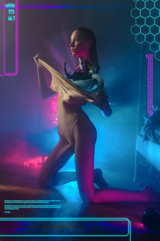 cyberpunk, nude, 2020, beautiful, girl, model, ню, девушка, модель Cyberpunk фото превью