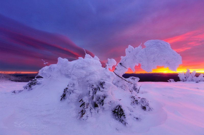 Иремель, Большой Иремель, Урал, Южный Урал, зимний пейзаж Динозавр фото превью