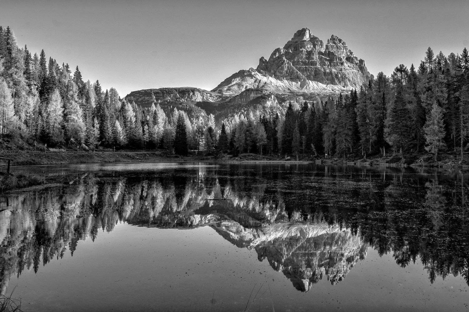 доломитовая осень, горы, доломиты, озеро, Владимир Яськив