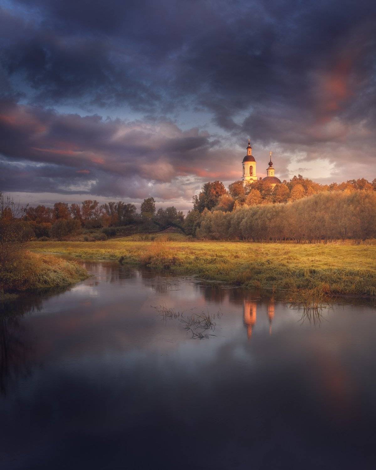 рассвет, осень, пейзаж, природа, небо, Роман Мурашов