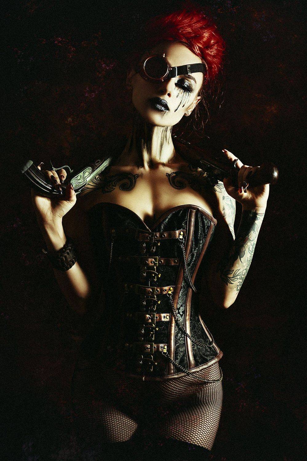 woman, portrait, conceptual, studio, steampunk, Руслан Болгов (Axe)