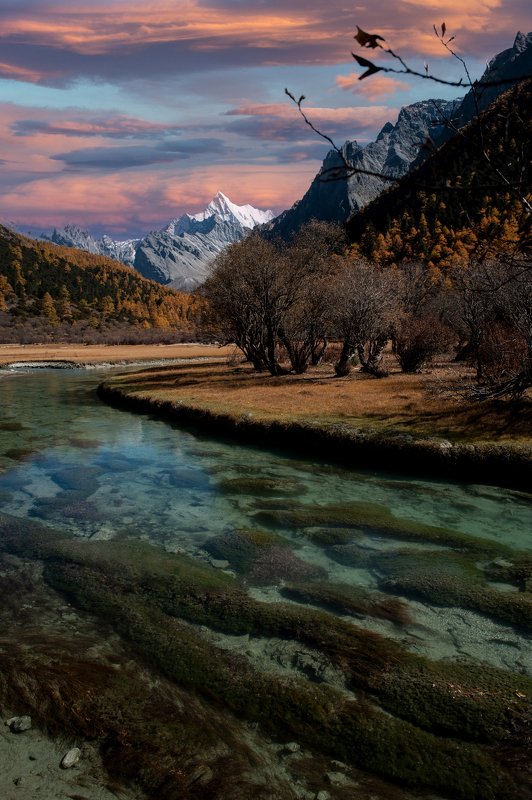 landscapes Yangmaiyong mountain in Ading China фото превью
