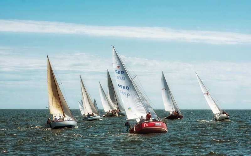 мариуполь, регата, азовское море, море, яхты, парусный спорт Регата фото превью