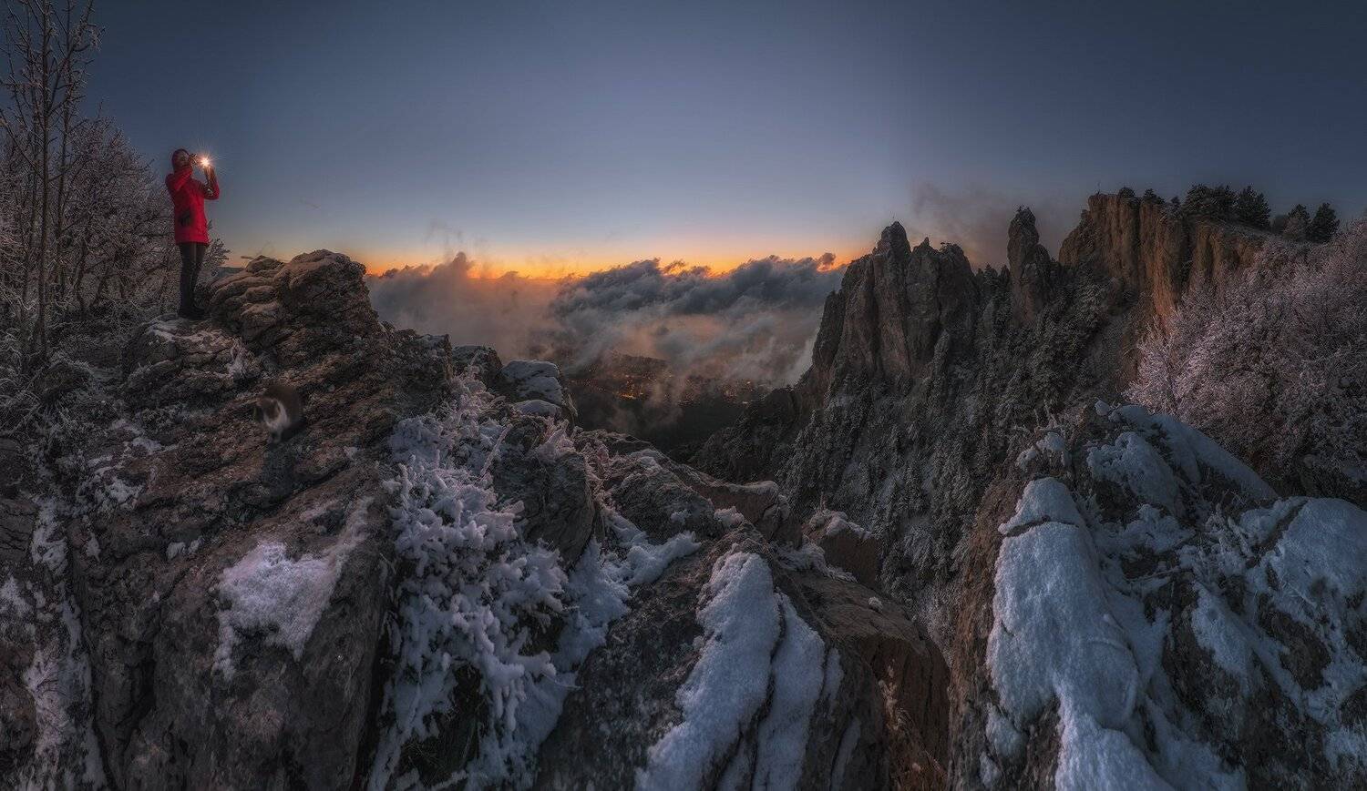 крым, ай-петри, рассвет, декабрь, Николай Мысливцев