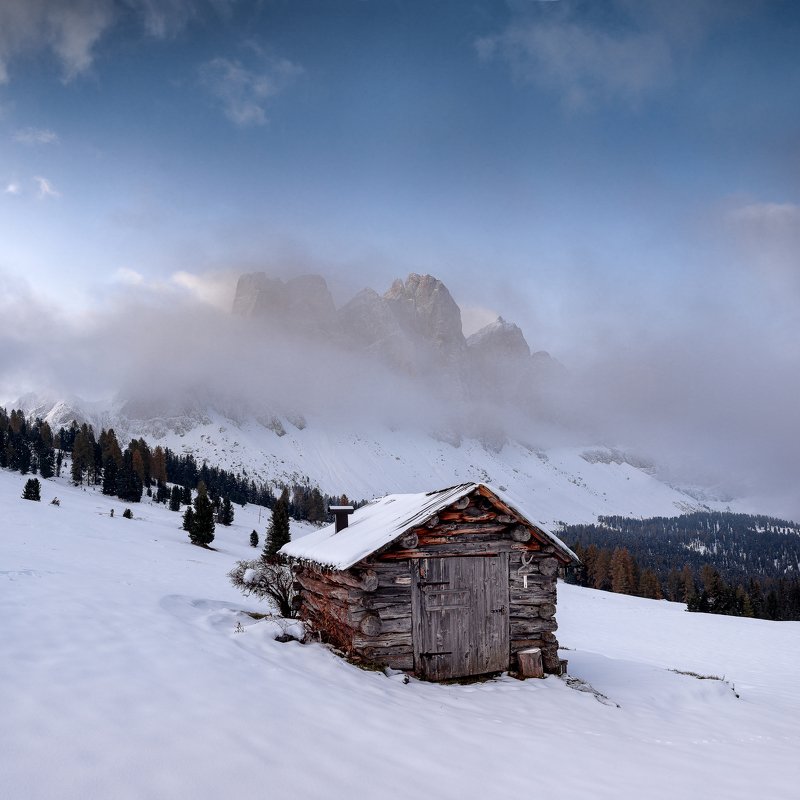 italy, landscape, sunrise, Puez Odle фото превью