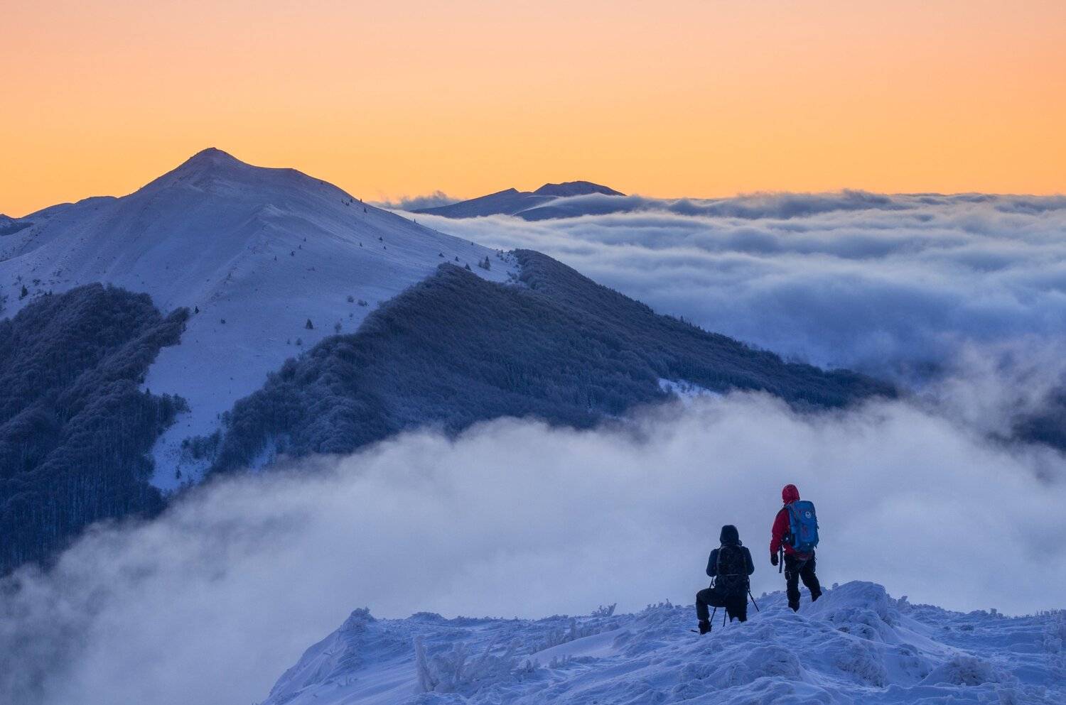 Bieszczady, mountains, winter, snow, fog, ,  Mirek Pruchnicki