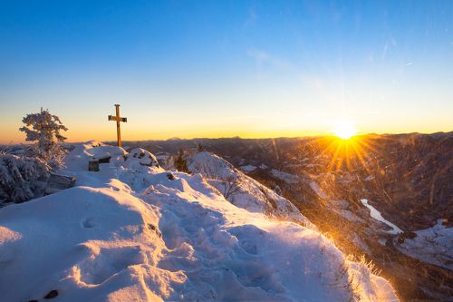 Winter sunrise - Schieferstein, Austria
