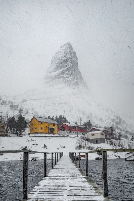 lofoten,reine,snow,winter,norway,norwegian,snowfall Snow storm on Lofoten фото превью