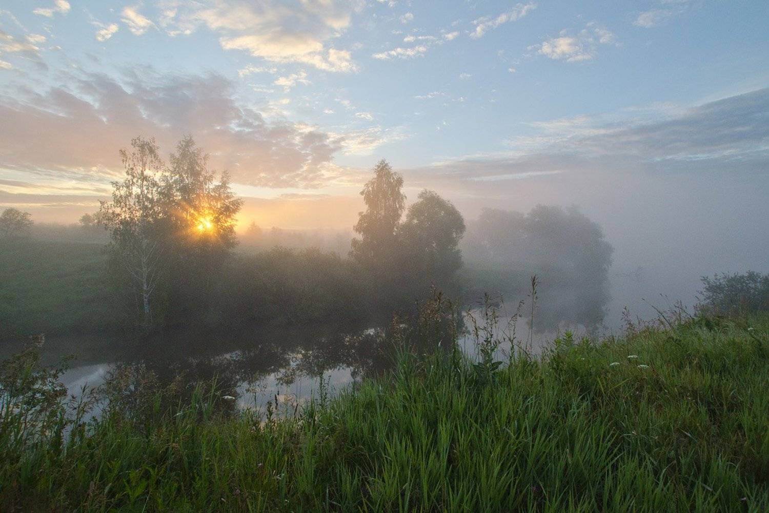 утро, рассвет, лето, большие байдики, Михаил Агеев