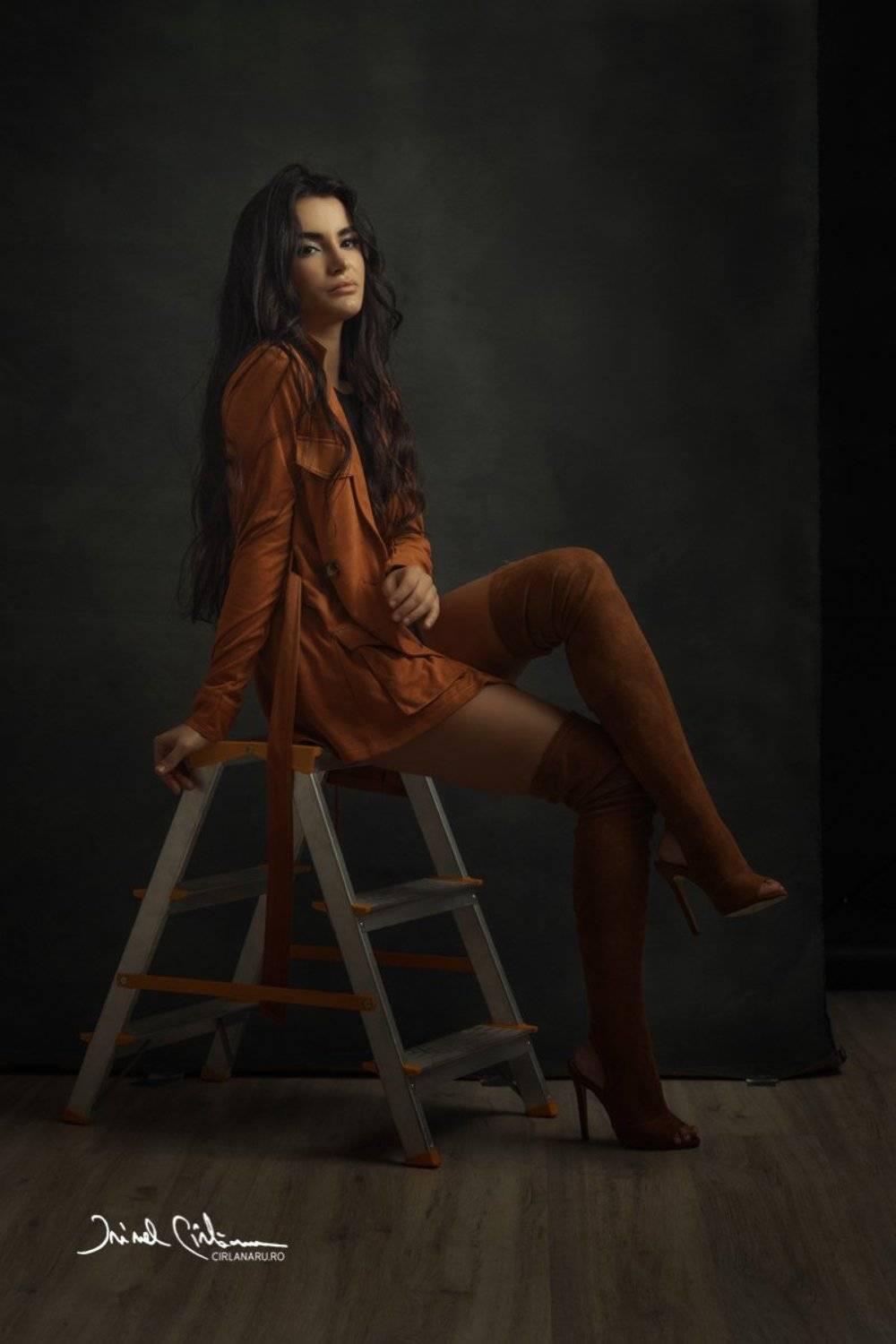 portrait, rembrandt, light, one light, Irinel Cirlanaru