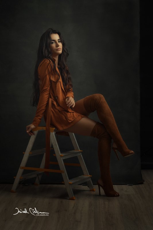 portrait, rembrandt, light, one light diana фото превью