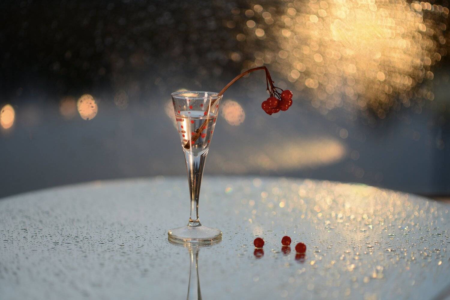light, macro, berry, water, drops, glass, colors, bokeh, reflection, red, art work, , Svetlana Povarova Ree