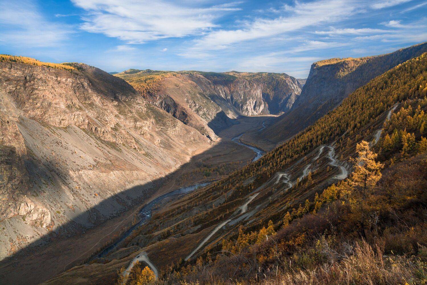 россия, горный алтай, перевал кату-ярык, долина реки чулышман, осень, Андрей Поляков