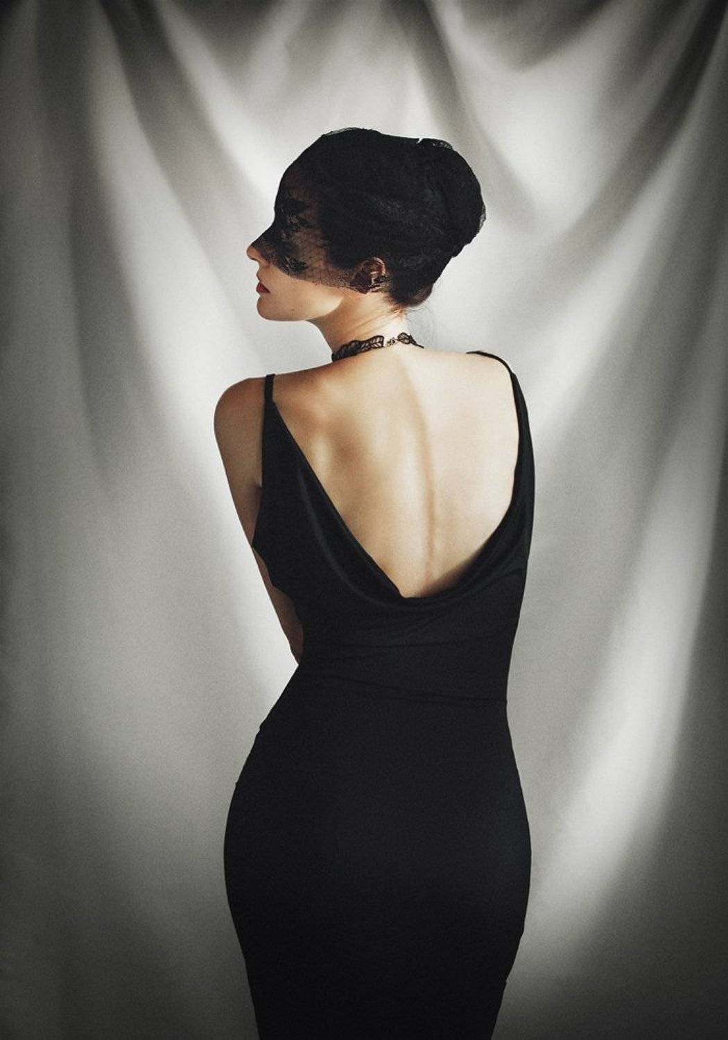 девушка, портрет, спина, Анастасия Кушнырь