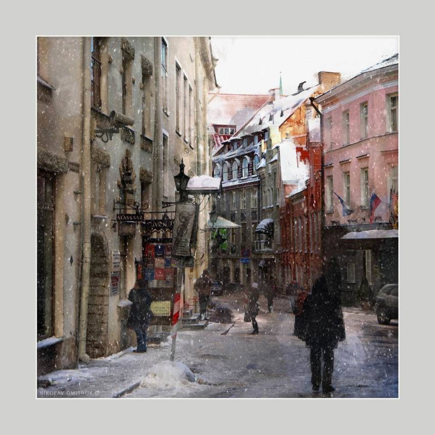 таллин музыка зима город, николай дмитрук