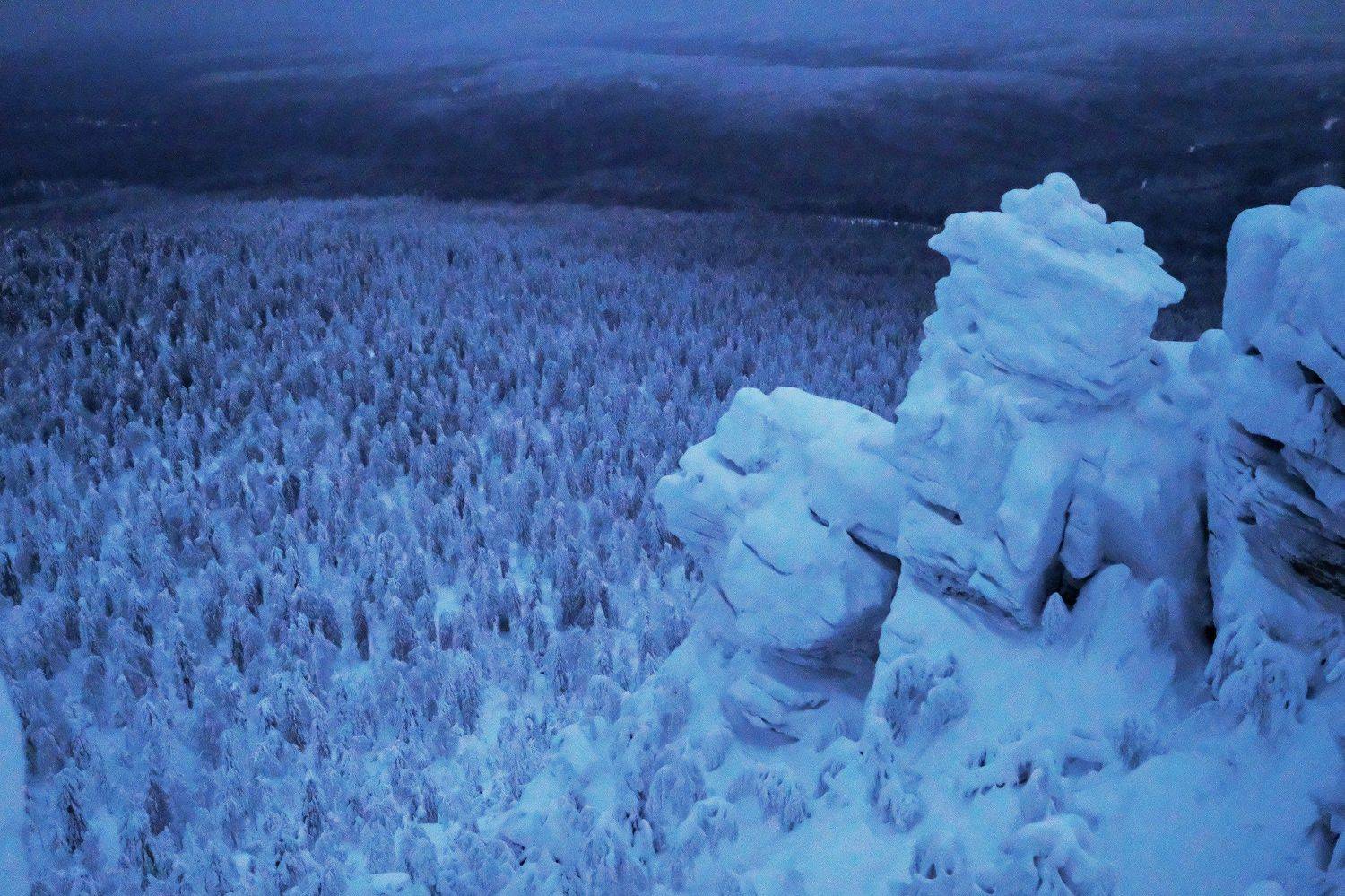 урал, зима, ночь, Савицкий Ян