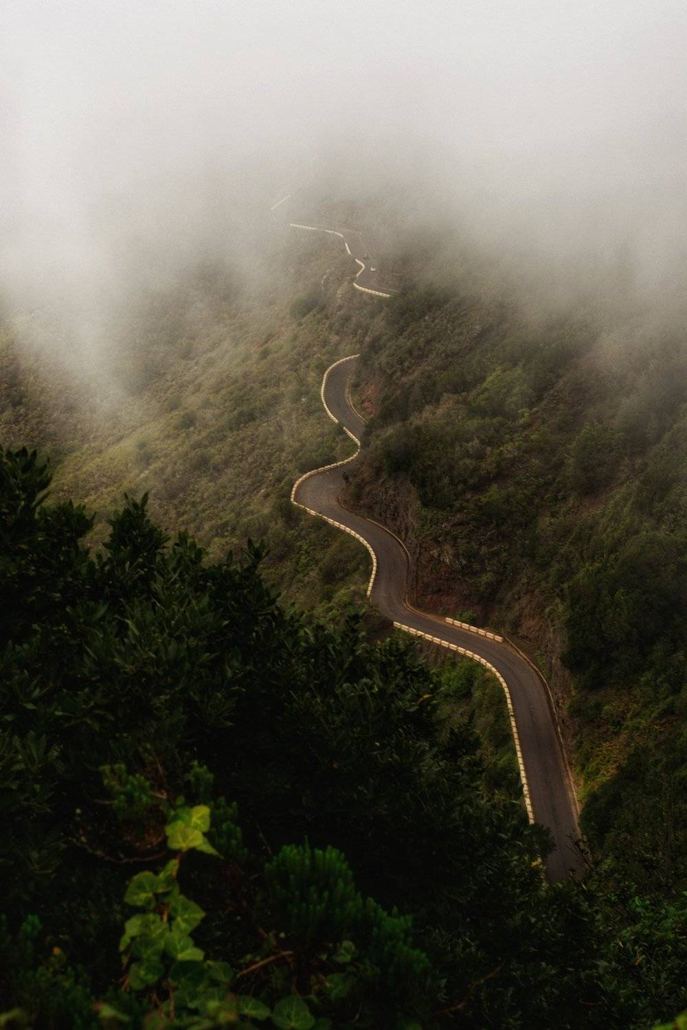 дорога, тенерифе, испания, облака, Владимир Яськив