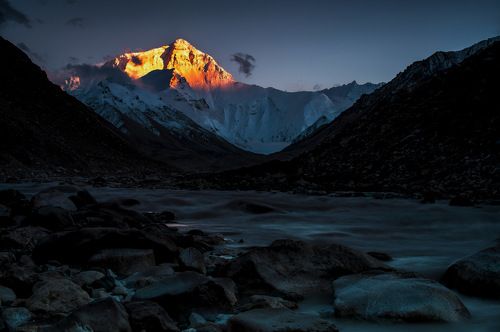 Sunshine on Mount Everest