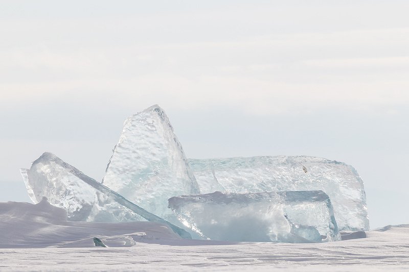 Байкал, торосы, зима, лёд, Россия Чистота фото превью