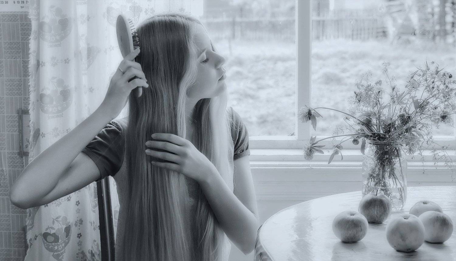 утро, портрет, девушка, Ра Вера