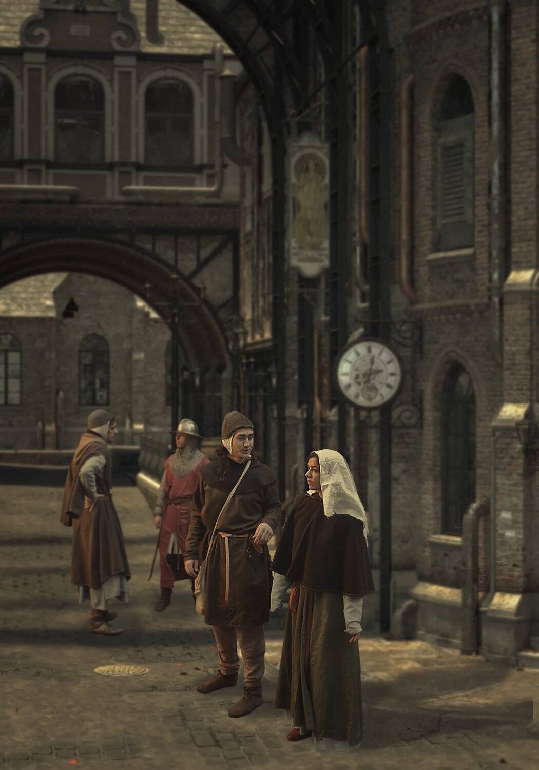 улица, девушка, парень, Sergii Vidov