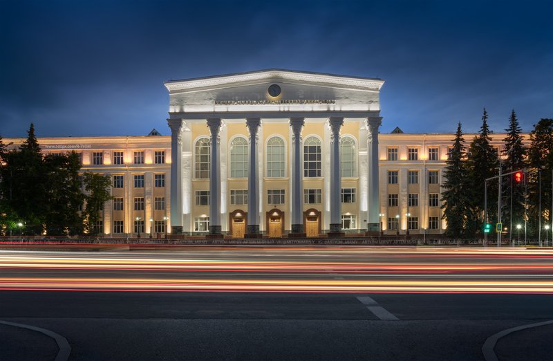 государственный университет, уфа, россия, башкирия, салават юлаев, артем мирный, длинная выдержка, artyom mirniy, ufa, bashkiria, russia, salavat ulaev, пейзаж, достопримечательность, арт, артмир, свет, dodgeandburn, ведута, каприччио, фотохудожник, capri Башкирский государственный университет фото превью